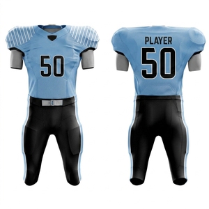 Uniforme de football américain respirant en polyester de qualité supérieure, couleur personnalisée, impression de logo sur mesure, vêtements de sport très demandés - Product Image 1