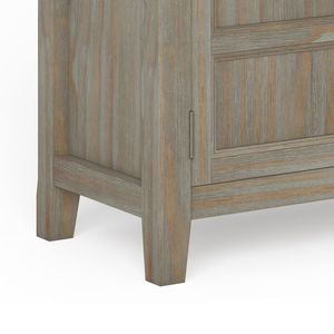 Burlington Distressed Grey <b>Low</b> <b>Storage</b> Cabinet for Living Room - Product Image 4