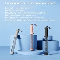 Dropshipping 2026 Cordes de combat lestées portables améliorées, silencieuses, en TPR, sans fil, avec acier à haute teneur en carbone pour la maison, la salle de sport, hommes et femmes