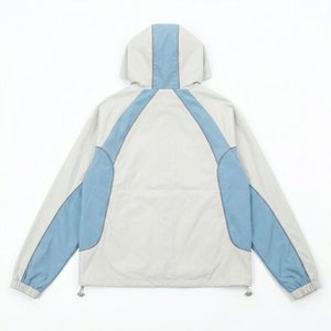 Conjuntos de Chaqueta Cortavientos de Nailon para Hombre con Logotipo Personalizado, Estilo Urbano, Sudaderas con Capucha y Pantalones Deportivos Transpirables - Product Image 3