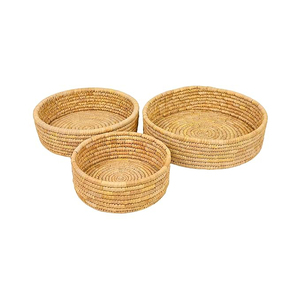 Plateau de service rond en rotin de qualité supérieure, idéal pour les fruits et les collations, usage domestique, ustensile de cuisine, taille personnalisable, meilleur prix de gros - Product Image 2