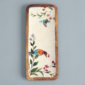 Canary Enamelled Mango Wood Serving Platter Restaurant Usage Fruit Serving Platter for Hotel and Cafes Available At Best Price - Product Image 2