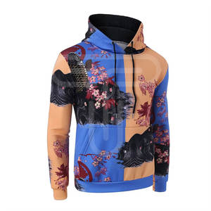 Bon prix Sweats à capuche imprimés par sublimation de qualité supérieure pour hommes Sweats à capuche respirants personnalisés Basics en polyester mélangé pour hommes à vendre - Product Image 4