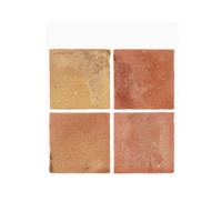 Baldosa de Barro Clásica para Exterior, Color Marrón/Beige, Ladrillo Refractario, Luminosa, Antideslizante, Resistente al Desgaste, Resistente a la Humedad, Hecha a Mano