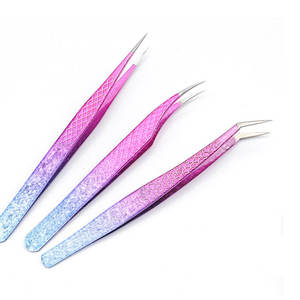 Pincettes à pointe en fibre, en acier inoxydable, antistatiques, outils de précision pour l'artisanat et la modélisation, pincettes à pointe fine en fibre - Product Image 1