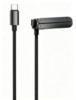 Cable de Carga Rápida Tipo-C de 240W 5A con Soporte para Teléfono, Trenzado de Nailon, PD 3.1, 1m/2m/3m, USB-C para iOS y Cámaras, con Logotipo Personalizado