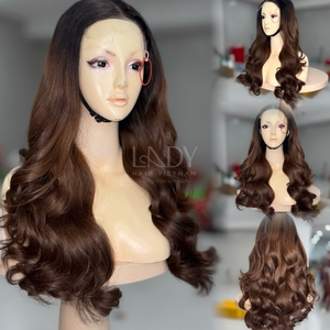 Peluca de Cabello Humano Vietnamita 100% Natural de Alta Calidad, Pelucas con Frente de Encaje, Cabello Ondulado - Product Image 4