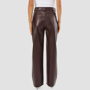 กางเกงหนังผู้หญิง ดีไซน์โดดเด่น ราคาถูก ผลิตจากโรงงาน คุณภาพดีที่สุด รับสั่งทำตามแบบ - Product Image 2