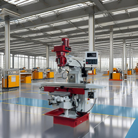 Machine de fraisage radiale horizontale et verticale de haute précision, applications industrielles de découpe et de perçage de métaux STANDARD