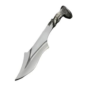 Couteau de chef Jexmoo personnalisé, fait main, 8 pouces, en acier Damas, forgé, haute qualité, avec manche en acier inoxydable et étui en cuir. - Product Image 1