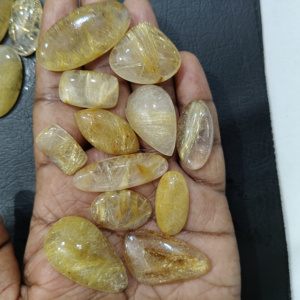 Cuarzo Rutilado Dorado, Gema Suelta de Alta Calidad, Natural, para Joyería, Cabujón, Certificado por Terceros, Tamaños Variados, Personalizable - Product Image 2