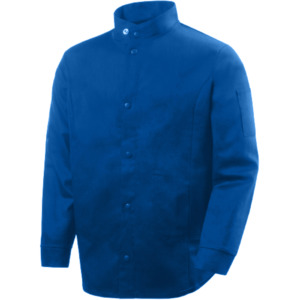 Veste de soudage en tissu de coton perforé FR, certifiée CE, ANSI/EN ISO Classe 1, haute visibilité, résistante à l'abrasion, à la chaleur et aux étincelles - Product Image 2