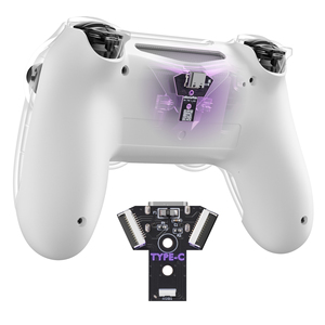 Placa PCBA de Repuesto Blanca Versión Type-C y Carcasa Inferior EXtremeRate Compatible con Controles <span class=keywords><strong>PS4</strong></span> Modelos JDM-040/050/055 - Product Image 1