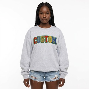 Customized Camo Embroidered Crewneck Custom Original Camo Designs Sweatshirt Cotton Fleece Unisex Sweatshirts & Hoodies Supplier - Product Image 3