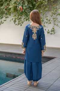 ชุดผ้าลอนปักลายสำหรับเด็ก / ชุดสัลวาร์ คามีซแบบปากีสถาน ราคาขายส่งถูก / ชุดลำลองสำหรับผู้หญิงจากอินเดีย - Product Image 3