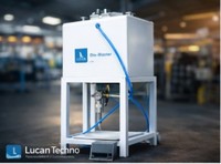 Nouvelle machine automatique LUCAN TECHNO PLC Dio-Blaster (modèle sur pied) à commande par pédale, pour acier doux/peinture en poudre, personnalisable 12
