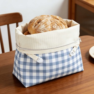 Sacs en coton écologiques pour l'emballage du pain, sacs réutilisables à cordon pour le stockage du pain, fournisseur en gros, service de logo personnalisé - Product Image 1