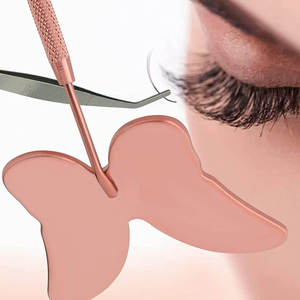 Custom Design Stainless Steel Eyelash Mirror Mini Handheld Butterfly Shape High Quality Professional Salon Use Unique Hair Care - Product Image 3