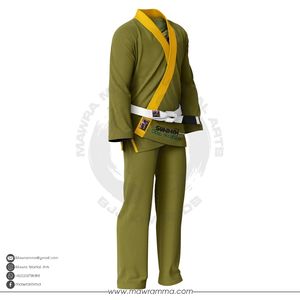 ชุดยูโดบราซิลเลี่ยนยิวยิตสู Mawra Premium BJJ Gi ผ้าฝ้าย 100% ทอลายเพิร์ลวีฟ พร้อมปักโลโก้ตามสั่ง ซับในแบบซับลิเมชั่น สำหรับทุกเพศ - Product Image 2