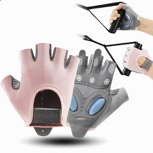 ถุงมือหนังสำหรับฝึกออกกำลังกาย ระบายอากาศได้ดี ไม่ลื่น จับกระชับ ถุงมือยกน้ำหนัก ถุงมือกีฬาสำหรับทุกเพศ อุปกรณ์ออกกำลังกาย ทนทาน - Product Image 6