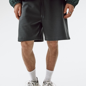Custom Printed Polyester Oversize Vintage Athletic <b>Shorts</b> T-Shirt Anti-Wrinkle Digital Printing Front Logo Baby <b>Pink</b> Drawstring - Product Image 1