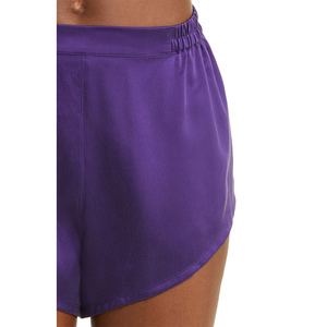 Conjunto de Pijama de Dos Piezas de Manga Corta en Color Personalizado, Ropa de Dormir de Seda y Satén Cómoda, Diseño Personalizado, Pantalones y Camiseta para Mujer - Product Image 6