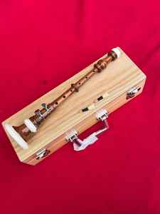 Bombardino musical Obexa de palo de rosa marrón para práctica con 2 cañas y estuche rígido - Product Image 3