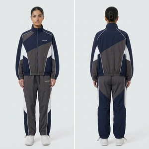 Kids Flannel Lined Windbreaker Tracksuit - Windbreaker Jacket & Pants Set for <b>Jogging</b> Bulk Order - Product Image 2