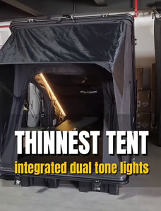 Carpa de techo ultradelgada TRAP OVERLAND de 9 cm, carpa de techo con carcasa de aluminio, muy vendida, OEM, para vehículos 4x4 todoterreno. - Product Image 5