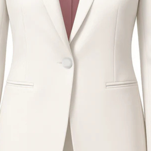Blazer Jack and Jill para Mujer, Chaqueta Blanca Entallada, Elegante, Formal, para Oficina, Corte Estructurado, Estilo Profesional - Product Image 2