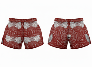 Shorts de Muay Thai gothiques imprimés sur toute la surface pour hommes, personnalisables, pour la boxe MMA, séchage rapide, entraînement et compétition - Product Image 6