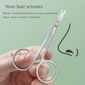 Ciseaux à ongles en acier inoxydable avec poignée ronde, lame tranchante pour manucure, usage adulte, style simple et durable - Product Image 2