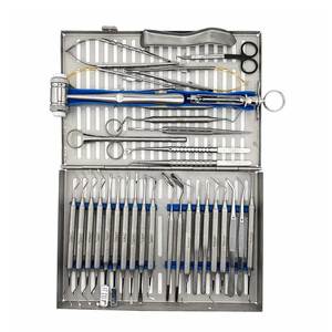 Kit complet d'instruments chirurgicaux dentaires 39 pièces, outils professionnels de chirurgie buccale, acier inoxydable, set d'extraction dentaire, USA, Europe. - Product Image 5