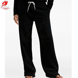 Pantalon de jogging évasé pour femme, style minimaliste au toucher doux, pour un look décontracté et un confort durable - Product Image 3