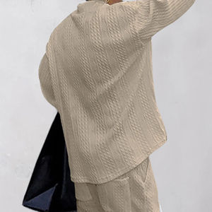 Suéter Casual de Punto para Hombre, Primavera-Otoño 2026, Cuello en V, Manga Larga, Estilo Holgado - Product Image 4