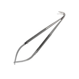 Ciseaux microchirurgicaux manuels en acier inoxydable de haute qualité, 165 mm, à lame angulaire de 25°, longueur de la lame de 15 mm, instruments de précision CE - Product Image 6