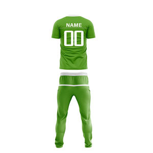 Ensemble d'uniformes de cricket d'été personnalisés par sublimation pour hommes adultes, manches longues, séchage rapide, respirant, chemise et pantalon - Product Image 2