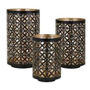 Portavelas decorativos de metal diseñados para aportar un brillo subtil, luz ambiental y una belleza interior atemporal. - Product Image 4