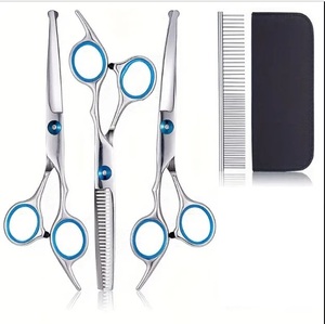 Kit de herramientas de peluquería premium, tijeras de aseo para mascotas, juego de tijeras profesionales para peluquero, material de acero, cuchilla, juego de tijeras para aseo de mascotas - Product Image 2