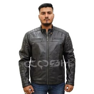 Chaqueta Bomber de Cuero Sintético Duradera para Hombre, Diseño Personalizado, Corte Ajustado, Cuello Alto, Proveedor para Pedidos al por Mayor - Product Image 3