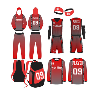 Ensembles de maillots d'entraînement de basketball personnalisés pour hommes, kits de vêtements de basketball imprimés pour clubs avec logo frontal imprimé - Product Image 1