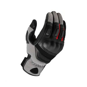 Gants de moto sportifs en cuir robustes, paume renforcée, protection des articulations, respirants, compatibles écran tactile - Product Image 5