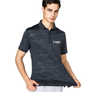 เสื้อโปโลผ้าโพลีเอสเตอร์สำหรับผู้ชายเสื้อ100% โลโก้พิมพ์ลายปักตามสั่ง - Product Image 1