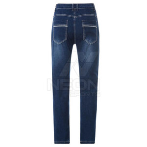 Jeans de Mezclilla para Hombre, Corte Slim Fit, Pierna Recta, Lavado Oscuro, Algodón de Peso Medio, Estilo Casual, para Otoño - Product Image 2