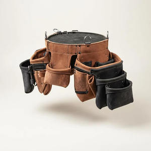 100%original Leather premium leather <b>tool</b> belt Pouch Construction <b>Tool</b> Belt Quick Release for <b>Carpenter</b> Construction for Sale - Product Image 2
