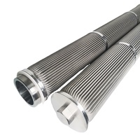 Élément filtrant de type bougie Deya SS Série L 40 pouces SS316 20 µm à fil en coin avec joint torique 226 pour propylène glycol