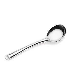 Cuchara de Servir Ovalada de Acero Inoxidable con Acabado Plateado Espejo, Cuchara de Servir Duradera para Cocina y Comedor, para Arroz, Curry, Ensalada, Buffet - Product Image 1