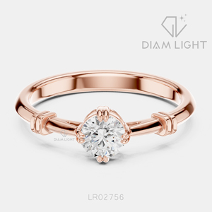 Bague de fiançailles en diamant de laboratoire certifié IGI 0,35 carat, or blanc 14 carats, taille ronde, clarté VS+, couleur F+, pour mariage ou anniversaire - Product Image 3