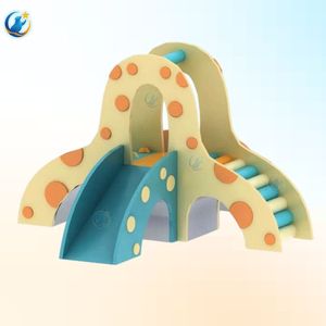 Structures de loisirs, aire de jeux intérieure avec toboggan et marches d'escalade, excellente qualité pour les enfants, équipement de terrain de jeu à domicile - Product Image 2