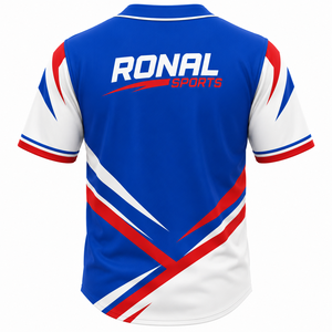 Camiseta de Béisbol Personalizada, Ropa Deportiva de Alto Rendimiento, Uniforme de Entrenamiento, Manga Corta, 100% Poliéster, Secado Rápido - Product Image 2